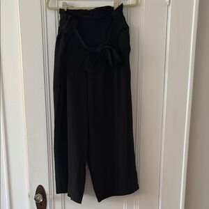 Madewell Black High-Waisted Pants with Bow size XL